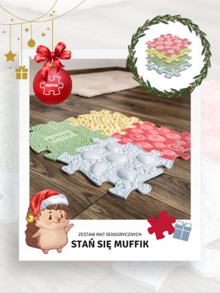 Pomysł na prezent od MUFFIKA #4 🦔🎁🎄🧩 Zestaw 4 pastelowych mat to idealna baza dla tych, którzy dopiero zaczynają przygodę...